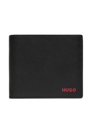HUGO Portfel 50570440 Czarny. Czarne portfele męskie Hugo, bez wzorów, ze skóry. Za 349.99 zł.