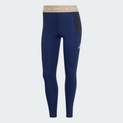 Legginsy do ćwiczeń TECHFIT Color Block 7/8. Czarne legginsy damskie Adidas, l, bez wzorów, z elastanu, z podwyższonym stanem, na fitness i siłownię, climacool (adidas). Za 219.00 zł.