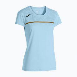 Koszulka do biegania damska Joma Record III. Niebieskie koszulki sportowe damskie Joma, xs, bez wzorów, bez kołnierzyka, bez ramiączek, do biegania. Za 79.99 zł.