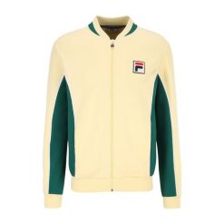 Bluza męska FILA Settanta Track. Żółte bluzy męskie Fila, m, bez wzorów, z bawełny, bez kaptura. Za 189.99 zł.