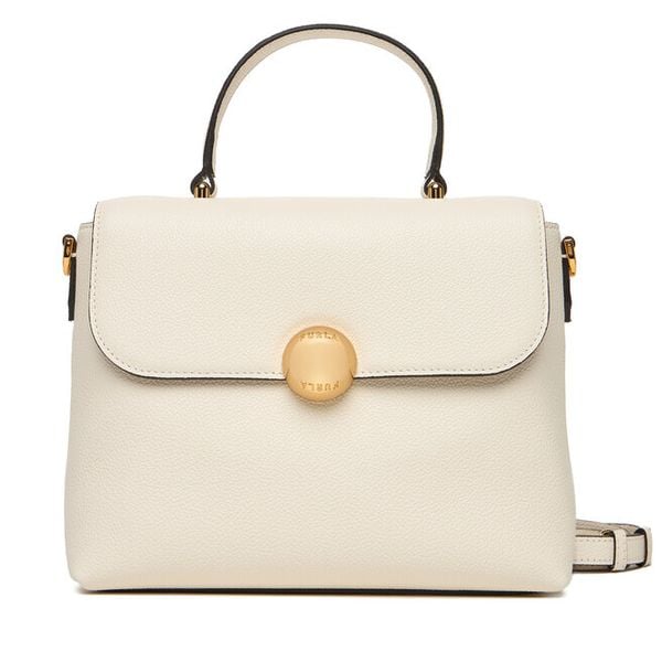 Torebka Furla. Białe torebki do ręki damskie Furla, bez wzorów, klasyczne, bez dodatków. Za 1,739.00 zł.