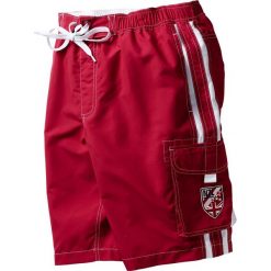 Bermudy plażowe Regular Fit bonprix ciemnoczerwony. Spodnie materiałowe męskie marki bonprix. Za 37.99 zł.