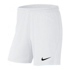 Spodenki piłkarskie damskie Nike Dri-FIT Park III Knit Short. Białe szorty sportowe damskie Nike, m, bez wzorów, sportowe, do piłki nożnej, dri-fit (nike). Za 87.09 zł.
