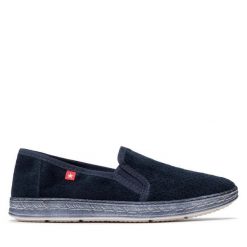 Tenisówki Big Star Shoes. Niebieskie trampki i tenisówki damskie BIG STAR SHOES, bez wzorów, retro, bez zapięcia. Za 129.99 zł.