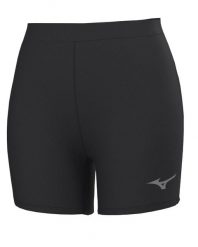 Szorty damskie Mizuno MZNRB. Czarne szorty sportowe damskie Mizuno, s, bez wzorów, z materiału, eleganckie, do biegania. Za 172.50 zł.