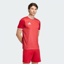 Koszulka ze wzorem Entrada26. Białe koszulki sportowe męskie Adidas, l, bez wzorów, z dzianiny, bez kołnierzyka, bez ramiączek, do piłki nożnej, climacool (adidas). Za 109.00 zł.