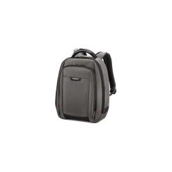 Plecak do laptopa Samsonite Pro-Dlx 4 M 14.1" szary. Szare plecaki damskie Samsonite, w paski, z materiału, biznesowe. Za 455.99 zł.
