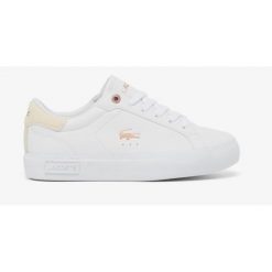 Buty Sportowe Damskie Lacoste Powercourt. Brązowe obuwie sportowe damskie Lacoste, bez wzorów, z gumy, tenisowe. Za 246.00 zł.