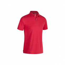Koszulka polo do golfa 500 męska. Czerwone koszulki polo męskie INESIS, z bawełny. W wyprzedaży za 29.99 zł.