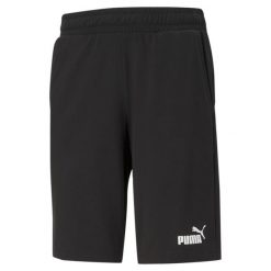 Męskie szorty z dżerseju Essentials PUMA Black. Czarne buty sportowe męskie Puma, m, bez wzorów, z dżerseju, na fitness i siłownię. Za 183.50 zł.