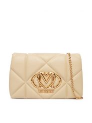 LOVE MOSCHINO Torebka JC4043PP1PLC0129 Beżowy. Brązowe torebki do ręki damskie Love Moschino, bez wzorów, ze skóry, wizytowe, bez dodatków. Za 789.99 zł.