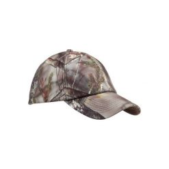 Czapka myśliwska ciepła z daszkiem ACTIKAM camo. Brązowe czapki i kapelusze damskie SOLOGNAC, z polaru. Za 39.99 zł.