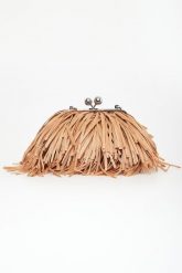 Torebka z frędzlami Quiete WEEKEND MAX MARA. Plecaki damskie Max Mara Accessori, bez wzorów. Za 1,579.00 zł.