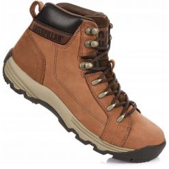Męskie buty trapery trekkingowe brązowe CATERPILLAR CAT. Brązowe śniegowce i trapery męskie Caterpillar, na zimę, sportowe, bez zapięcia. Za 429.00 zł.