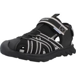 Sandały GEOX J SANDAL AIRADYUM BO Czarny. Czarne sandały męskie Geox, z syntetyku, bez zapięcia. Za 213.99 zł.