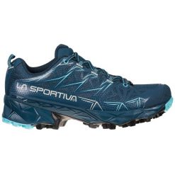 Buty trekkingowe damskie La Sportiva La Akyra Gtx. Niebieskie obuwie sportowe damskie La Sportiva, bez wzorów, z materiału. Za 963.00 zł.