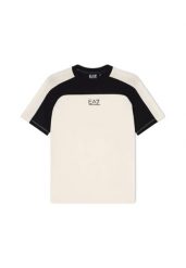T-shirt Chłopięce Emporio Armani 7b000307 beżowy. Brązowe t-shirty dla chłopców Emporio Armani, bez wzorów, z bawełny, bez ramiączek. Za 220.00 zł.