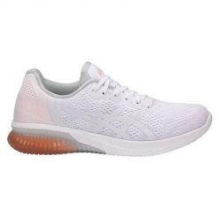 Buty do chodzenia damskie Asics Gel Kenun MX. Czerwone obuwie sportowe damskie Asics, bez wzorów, z materiału, trekkingowe. Za 299.99 zł.