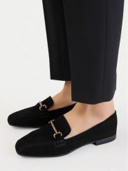 Lasocki Loafersy CEO-RST-ROMI-83 Czarny. Czarne mokasyny damskie Lasocki, ze skóry. Za 199.99 zł.