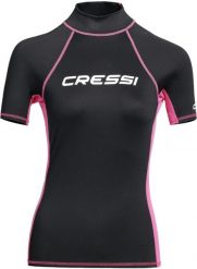 Koszulka do pływania damska Cressi Rash Guard S/SL. Czarne koszulki sportowe damskie CRESSI, m, bez wzorów, z materiału, bez kołnierzyka, bez ramiączek, do pływania. Za 175.00 zł.