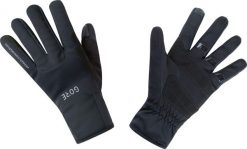 GORE Wear WINDSTOPPER® Thermo - rękawiczki termiczne rowerowe. Czarne rękawiczki męskie Gore Wear, na zimę, bez wzorów. Za 606.65 zł.