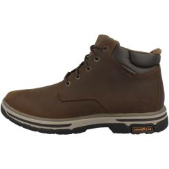 Buty Skechers Segment 2.0 Brogden Marron. Brązowe eleganckie półbuty Skechers, na zimę, z gumy, eleganckie, bez zapięcia. Za 409.99 zł.