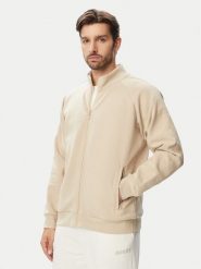 Guess Bluza Z6YQ18 K4964 Beżowy Regular Fit. Brązowe bluzy męskie Guess, m, z aplikacjami, z bawełny, bez kaptura. Za 394.99 zł.