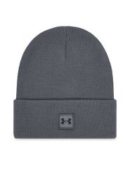 Under Armour Czapka UA Halftime Cuff 1373155 Szary. Szare rękawiczki męskie Under Armour, na zimę, bez wzorów, z materiału. Za 89.99 zł.