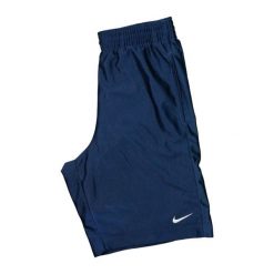 Nike Koszykarskie Szorty Sportowe. Niebieskie krótkie spodenki sportowe męskie Nike, s, bez wzorów, z materiału, na fitness i siłownię. Za 80.90 zł.