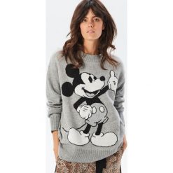 Sweter z Myszką Miki - Szary. Szare swetry damskie Reserved. Za 159.99 zł.