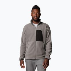Bluza polarowa męska Columbia Rapid Expedition II Full Zip Fleece. Szare bluzy męskie Columbia, m, bez wzorów, z polaru, bez kaptura, trekkingowe. Za 229.99 zł.