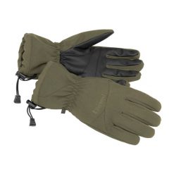 Rękawiczki trekkingowe męskie Pinewood Padded 5-F. Zielone rękawiczki męskie Pinewood, bez wzorów, sportowe. Za 179.99 zł.