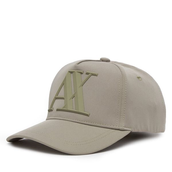 Czapka z daszkiem Armani Exchange. Brązowe czapki i kapelusze damskie Armani Exchange, bez wzorów. Za 139.99 zł.