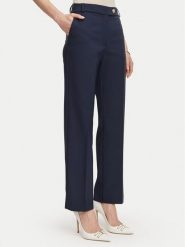 Rinascimento Spodnie materiałowe CFC0131088003 Granatowy Regular Fit. Niebieskie spodnie materiałowe damskie Rinascimento, xl, bez wzorów, z materiału. Za 449.99 zł.