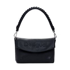 Torebka Desigual. Czarne torebki do ręki damskie Desigual, bez wzorów, klasyczne, bez dodatków. Za 199.99 zł.