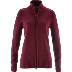 Sweter rozpinany bonprix czerwony klonowy. Kardigany damskie marki bonprix. Za 74.99 zł.