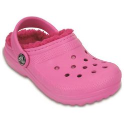 Crocs Sandały Classic Lined Clog Party Pink/Candy Pink, 30-31 (c13). Różowe sandały dziewczęce Crocs, z materiału. Za 179.00 zł.