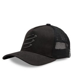 Czapka z daszkiem Compressport. Czarne czapki i kapelusze damskie Compressport, bez wzorów, sportowe. Za 119.99 zł.