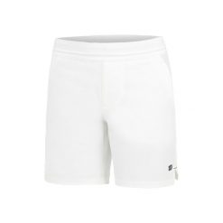 Spodenki tenisowe chłopięce Wilson Youth Team Short 5 Inseam. Białe szorty dla chłopców Wilson, bez wzorów, sportowe. Za 129.00 zł.