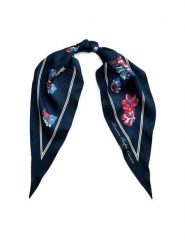 LAUREN RALPH LAUREN Chusta 454P14494001 Granatowy. Niebieskie czapki i kapelusze damskie Lauren Ralph Lauren, bez wzorów, z jedwabiu. Za 379.99 zł.