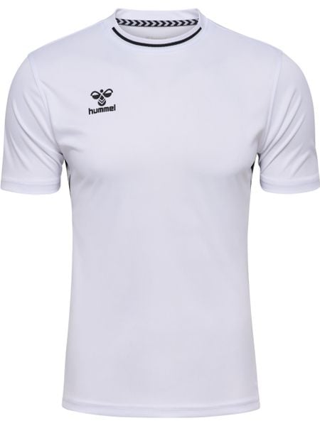 Koszulka Hummel Playful. Niebieskie koszulki sportowe damskie Hummel, s, bez wzorów, z materiału, klasyczne, bez kołnierzyka. Za 132.50 zł.