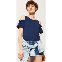 Bluzka typu cold shoulder - Granatowy. Bluzki damskie House. Za 39.99 zł.
