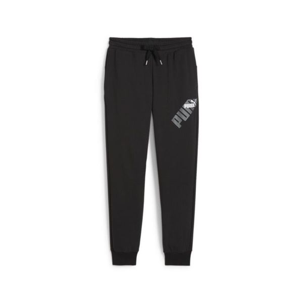 Puma Spodnie Power Graphic Tr Cl 67893601. Czarne spodnie materiałowe męskie Puma, l, bez wzorów, z bawełny, na fitness i siłownię. Za 169.99 zł.