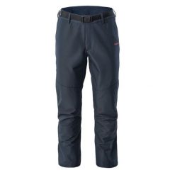 Spodnie męskie Softshell Hi-Tec Lupin - granatowe, Rozmiar L. Spodnie materiałowe męskie Hi-tec, l, bez wzorów, z materiału. W wyprzedaży za 184.99 zł.