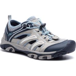 Sandały CMP - Aquarii Wmn Hiking Sandal 3Q95476 Ice A440. Szare klapki damskie CMP, bez wzorów, z materiału, bez obcasa. W wyprzedaży za 129.00 zł.