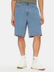 Vans Szorty jeansowe Check-5 VN000C9V Niebieski Baggy Fit. Niebieskie szorty męskie Vans, m, bez wzorów, z bawełny. Za 189.99 zł.
