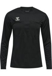 Koszulka z długim rękawem Hummel hmlreferee chevron. Czarne bluzki z długim rękawem męskie Hummel, l, bez wzorów, z jersey, eleganckie, bez kołnierzyka. Za 168.10 zł.