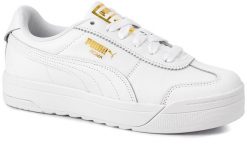 Buty damskie skórzane białe sneakersy PUMA ROMA FEMININE WNS. Białe obuwie sportowe damskie Puma, bez wzorów, z gumy, trekkingowe. Za 249.00 zł.
