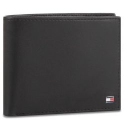 Portfel Tommy Hilfiger. Czarne portfele męskie Tommy Hilfiger, bez wzorów. Za 189.99 zł.