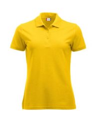 Clique Polo damskie Manhattan - prążkowane mankiety, paski jacquard przy. Żółte paski damskie CLIQUE, bez wzorów, z bawełny, klasyczne. Za 121.85 zł.